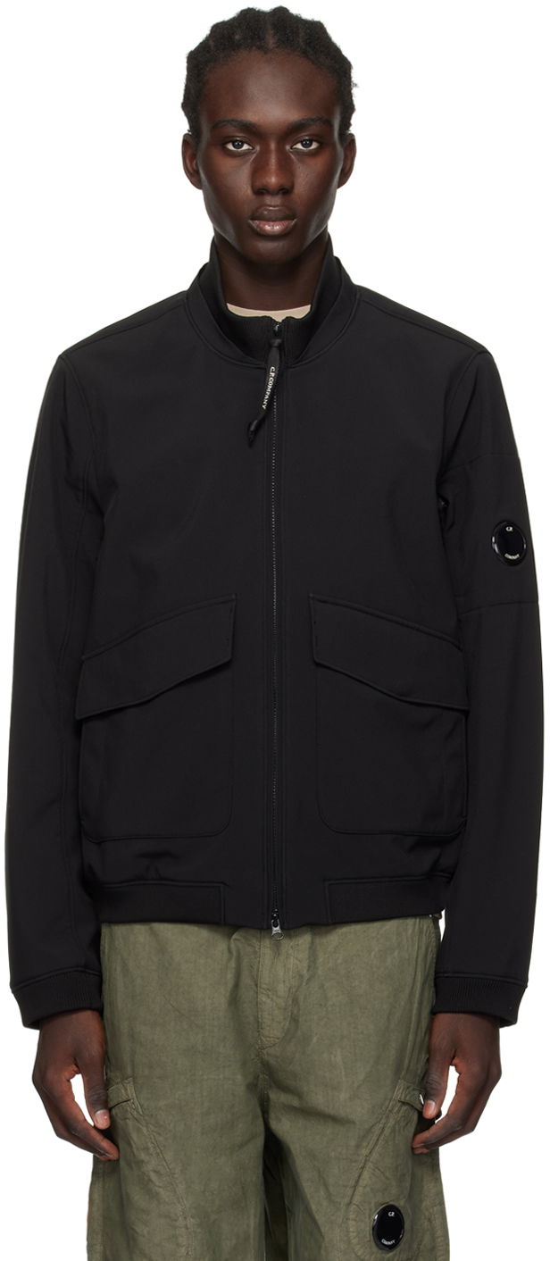 Куртка бомбер C.P. Company Stand Collar Bomber Jacket чорний | 15CMOW011A-006097A, 0