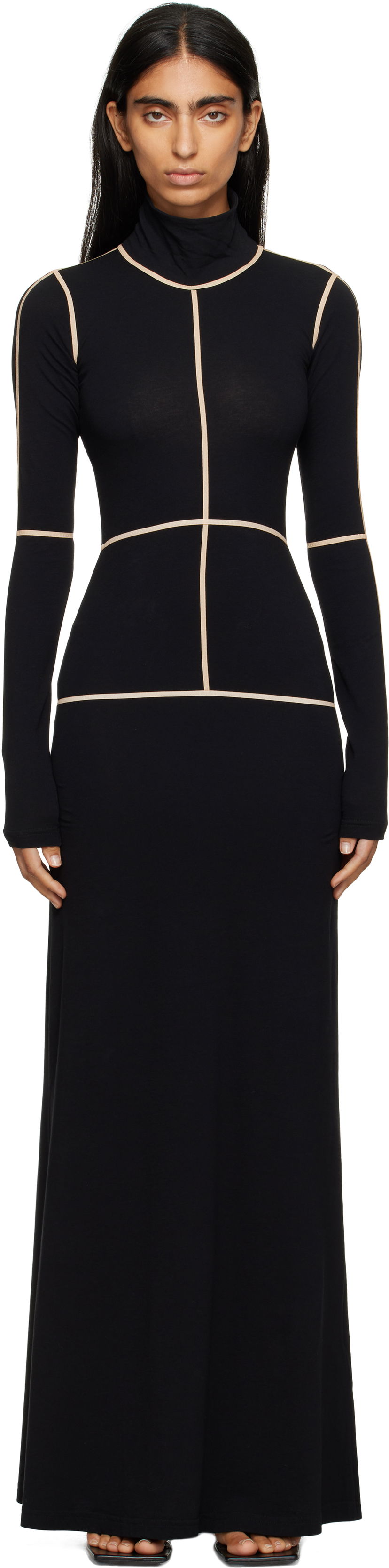 плаття Maison Margiela MM6 Maison Margiela Taped Seam Maxi Dress чорний | S52DG0028 M20125