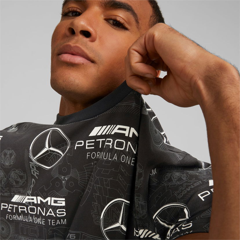 Футболка Puma Mercedes-AMG Petronas Motorsport Men's Printed T-Shirt чорний | 538480_01