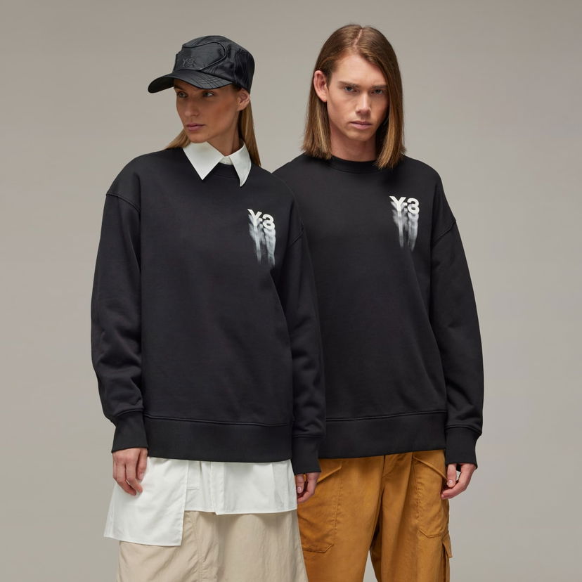 Світшоти Y-3 Graphic Crew Sweat чорний | IZ3171