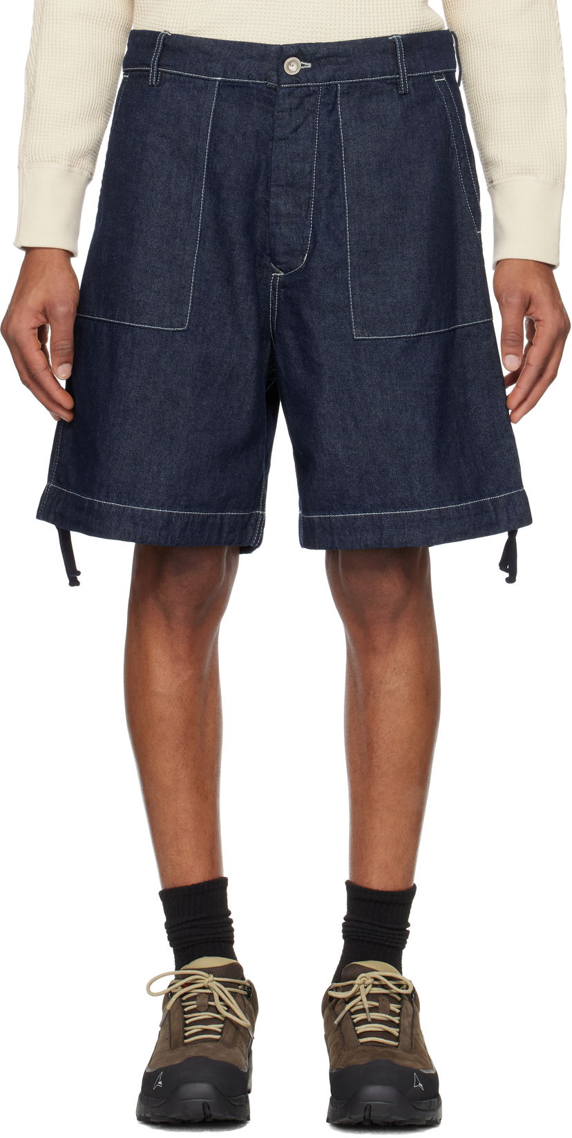 Шорти C.P. Company C.P. Company Denim Shorts Синій | 18CMBE158A-110295W