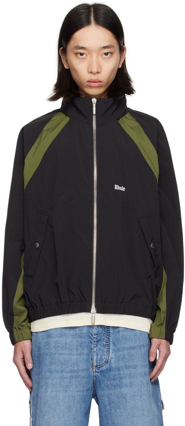 Куртка Rhude Black & Khaki Aerial Track Jacket чорний | RHPF24JA01863