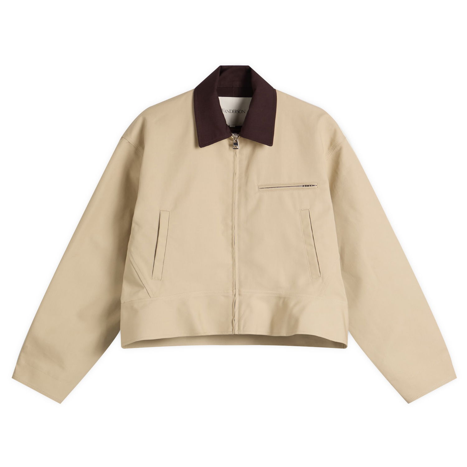 Куртка JW Anderson JW Anderson Women's Curved Hem Workwear Jacket, Size Large бежевий | JK0399-PG1802-166, 1