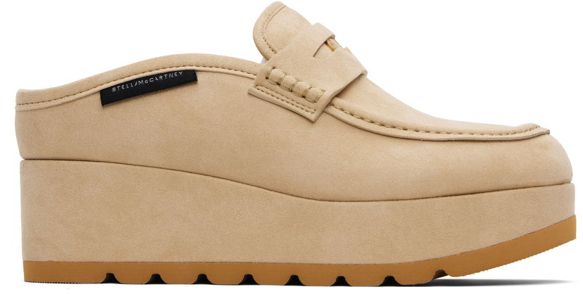Кросівки та взуття Stella McCartney Stella McCartney Sneak-Elyse Platform Loafers бежевий | 810557W0IK0