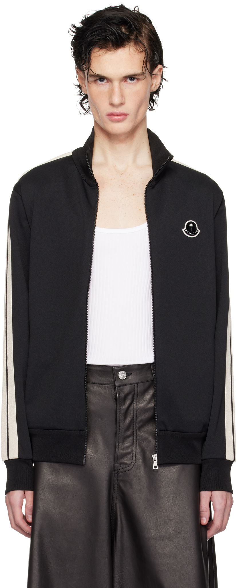 Спортивний костюм Moncler Palm Angels Zip Track Jacket чорний | J209L8G00015899A1