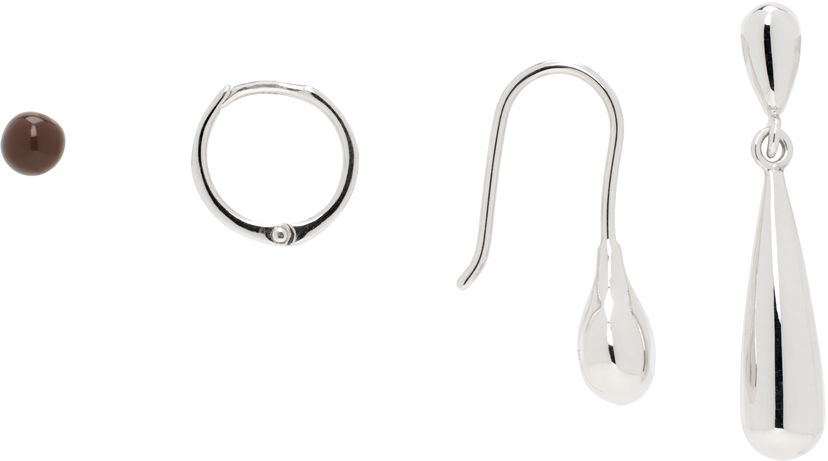 Сережки LEMAIRE Lemaire Set of Three Earrings Металік | JW0046 LO0042