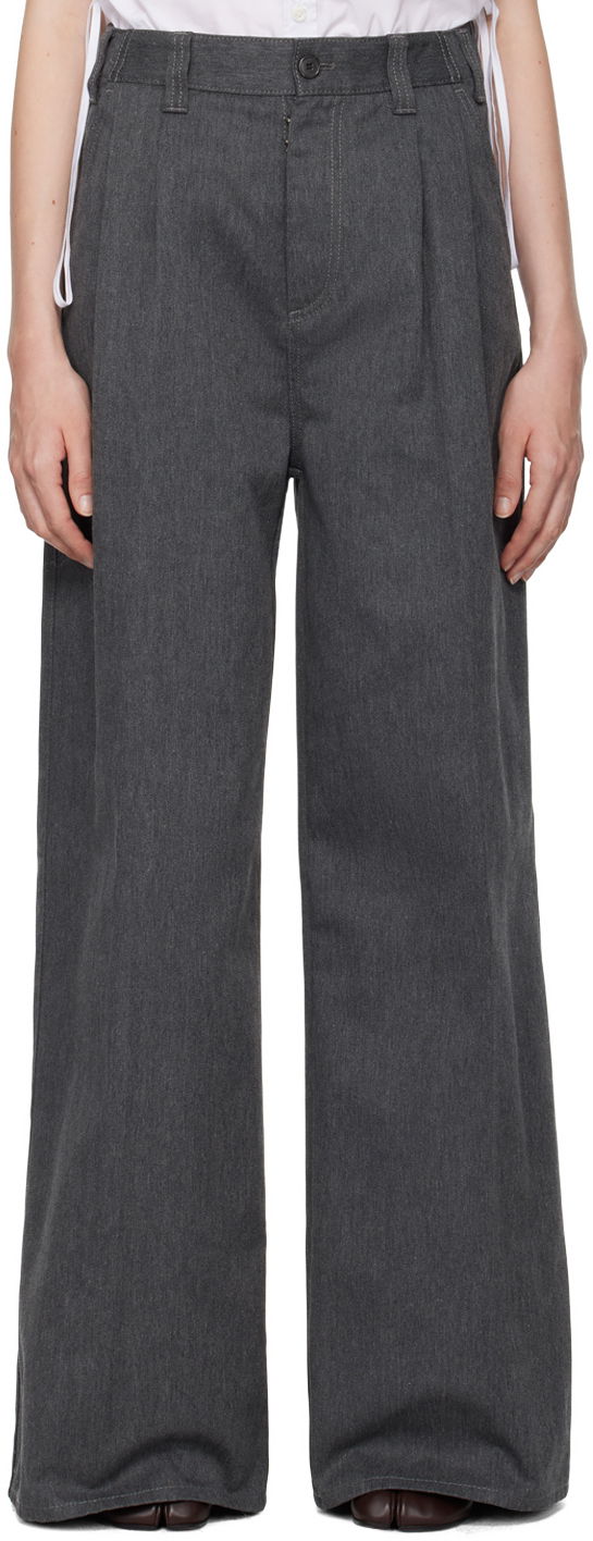 Штани Maison Margiela Creased Trousers Сірий | S51KA0598 M35239