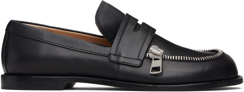 Кросівки та взуття JW Anderson JW Anderson Zipper Biker Loafers чорний | MC0002-LA0268