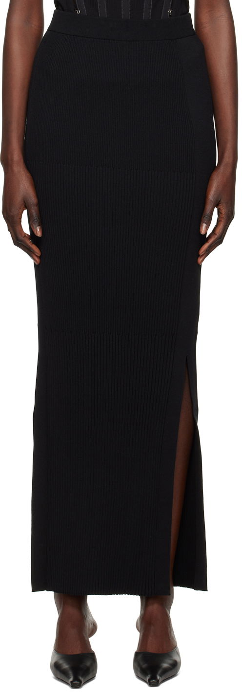 Спідниця Dion Lee Gradient Rib Maxi Skirt чорний | A7660R23