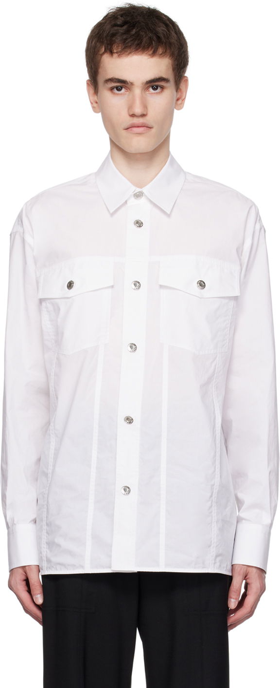 Сорочка Helmut Lang Helmut Lang Trucker Shirt білий | N07HM501