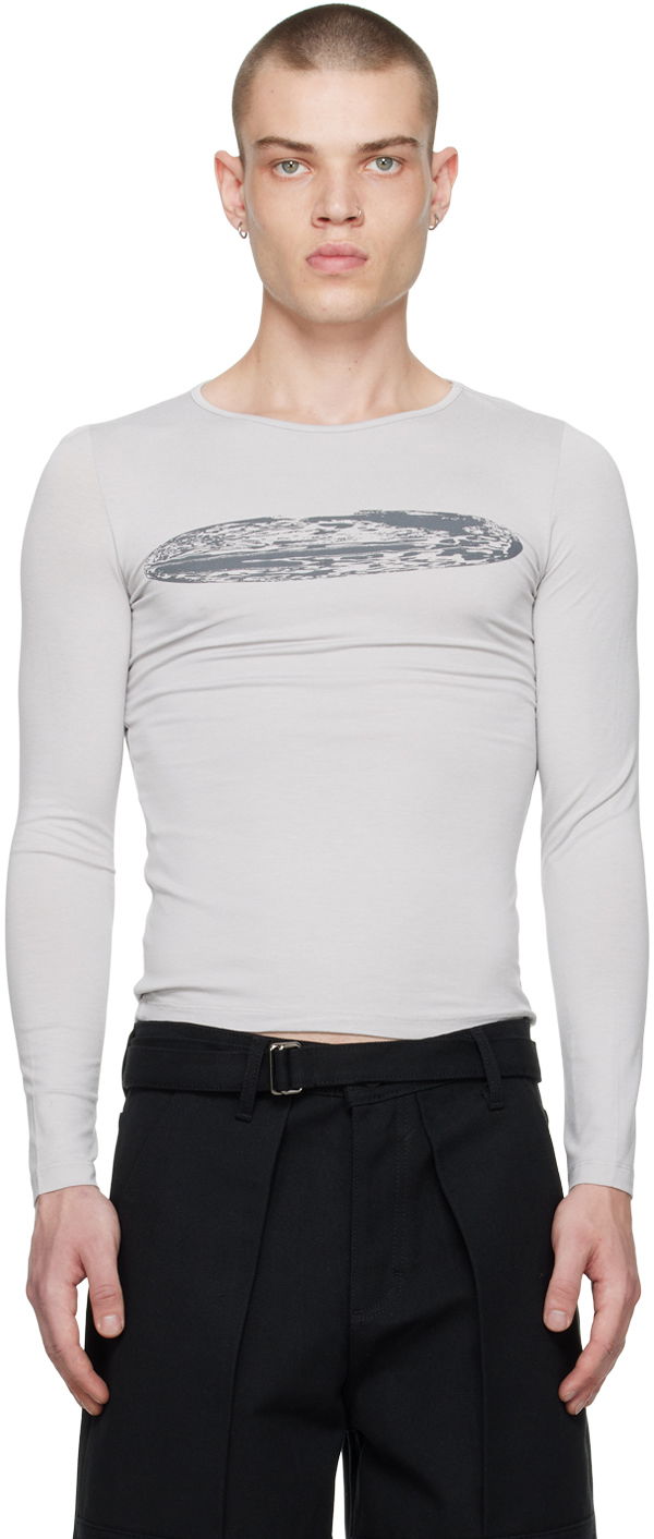 Футболка Serapis Printed Long Sleeve T-Shirt Сірий | FW22_VT_1