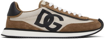 Кросівки та взуття Dolce & Gabbana Mixed-Material 'DG' Cushion Коричневий | CS2288 A3D24, 0