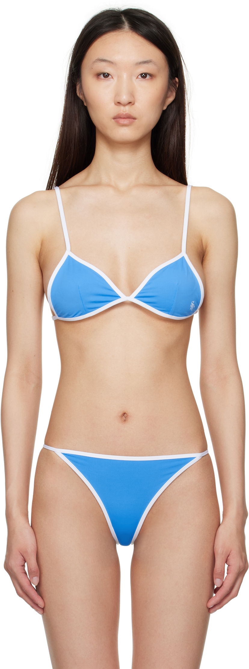 Купальники Sporty & Rich Sporty & Rich Kate Bikini Top Синій | SM004620302BL24