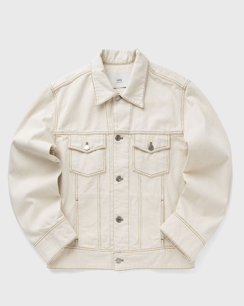 Куртка AMI AMI Paris Classic Trucker Denim Jacket XXL бежевий | HJK247.DE0039-136