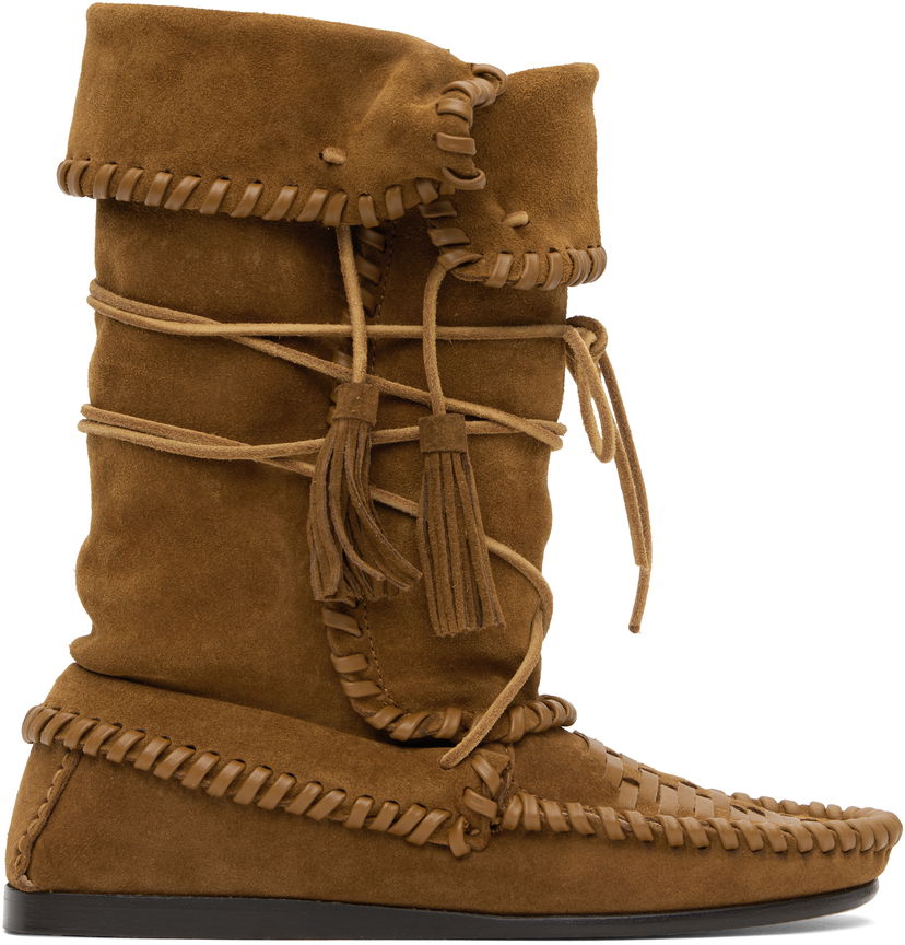 Кросівки та взуття ISABEL MARANT Isabel Marant Winki Suede Boots Коричневий | BO0210FA-C2A05S