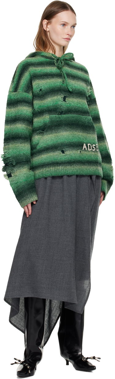 Світшоти Andersson Bell Gradient Distressed Hoodie Зелений | atb1391u, 3