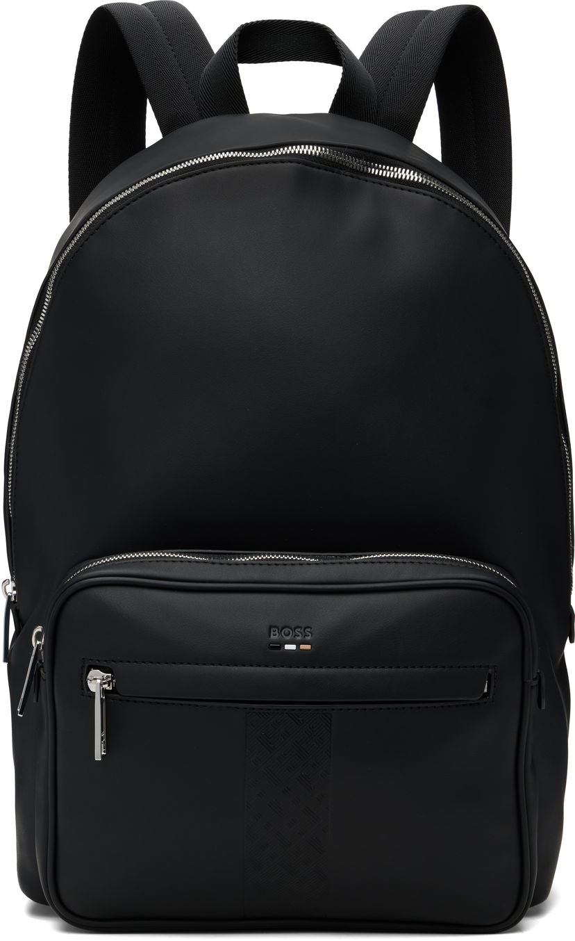 Рюкзак BOSS BOSS Structured Signature Trims Backpack чорний | 50552610
