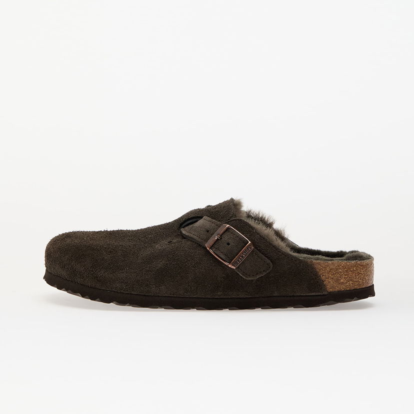 Кросівки та взуття Birkenstock Birkenstock Boston Shearling Suede Moccasins Коричневий | 1020529