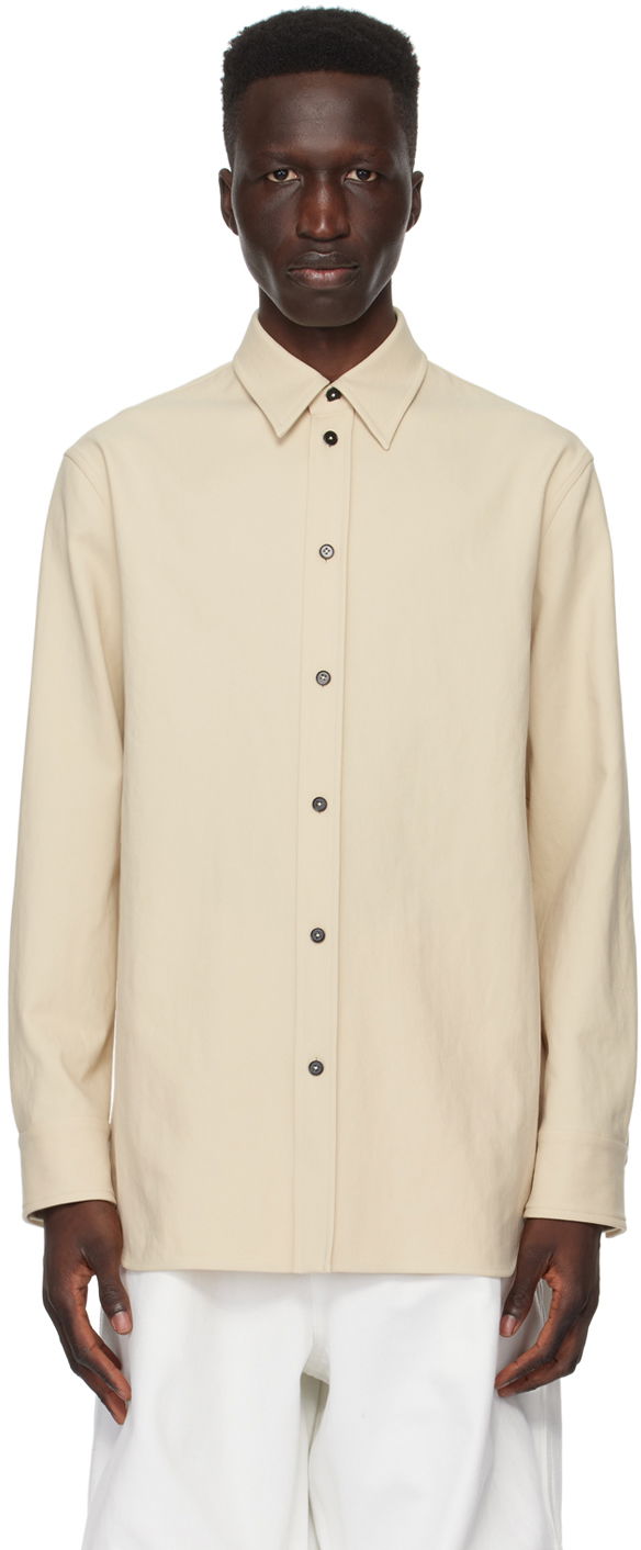 Сорочка Jil Sander Button Shirt бежевий | J23DL0001_J70018