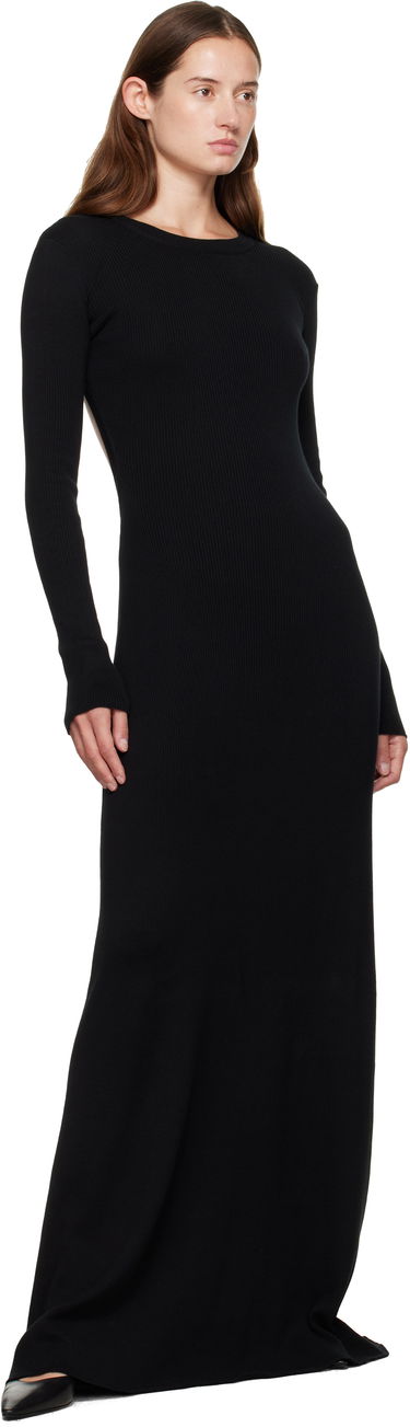 плаття Ann Demeulemeester Ann Demeulemeester Eva Open Back Knitted Maxi Dress чорний | 2520-W-KN12-FA049-099, 3