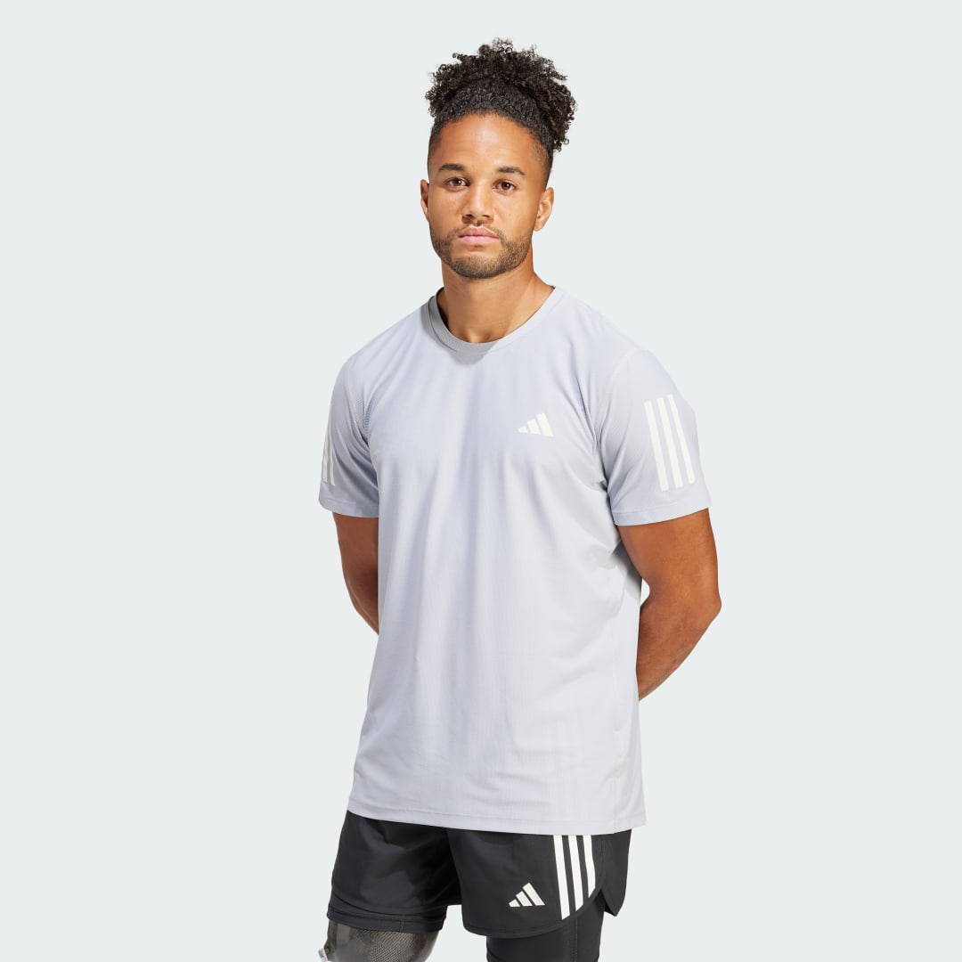 Футболка adidas Performance Own the Run Tee Сірий | IN1501, 0