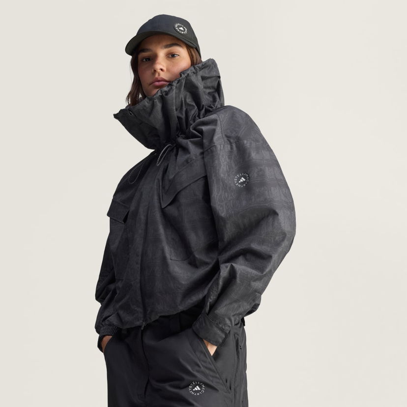 Вітровка adidas Performance Printed Windbreaker Jacket adidas by Stella McCartney чорний | JV7035