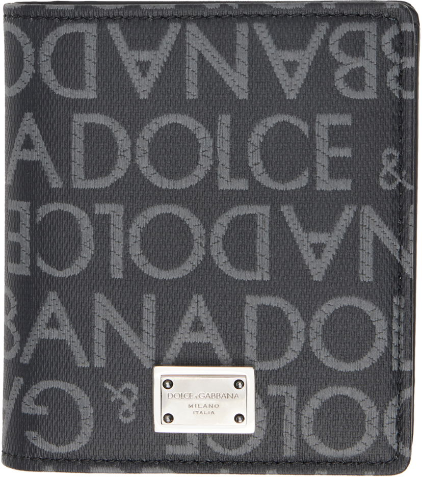 Гаманець Dolce & Gabbana Coated Jacquard Bifold Wallet чорний | BP3324AJ705