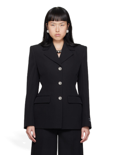 Куртка Versace Hourglass Blazer чорний | 1012080_1A06750