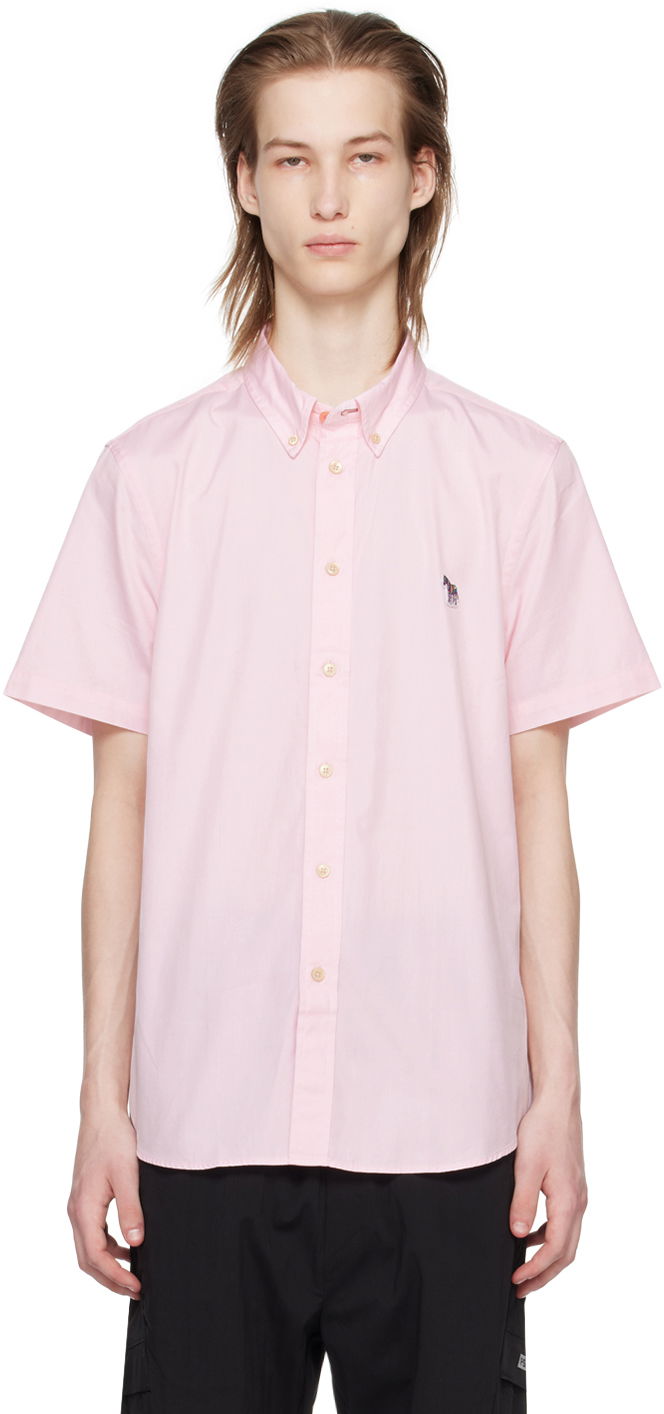 Сорочка Paul Smith PS Paul Smith Zebra Short Sleeve Shirt Рожевий | M2R-285U-FZEBRA-20