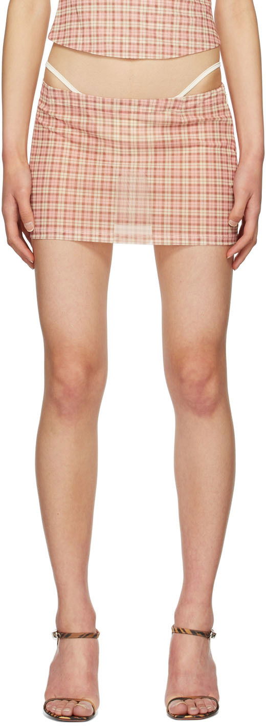 Спідниця Miaou Miaou Fig Mini Skirt Рожевий | 4016-CL-BYPL-PM1