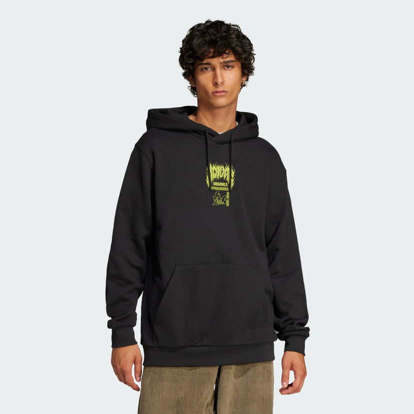 Світшоти adidas Performance Q12 Training Supply Fashion Death Metal Sweatshirt чорний | JN5703