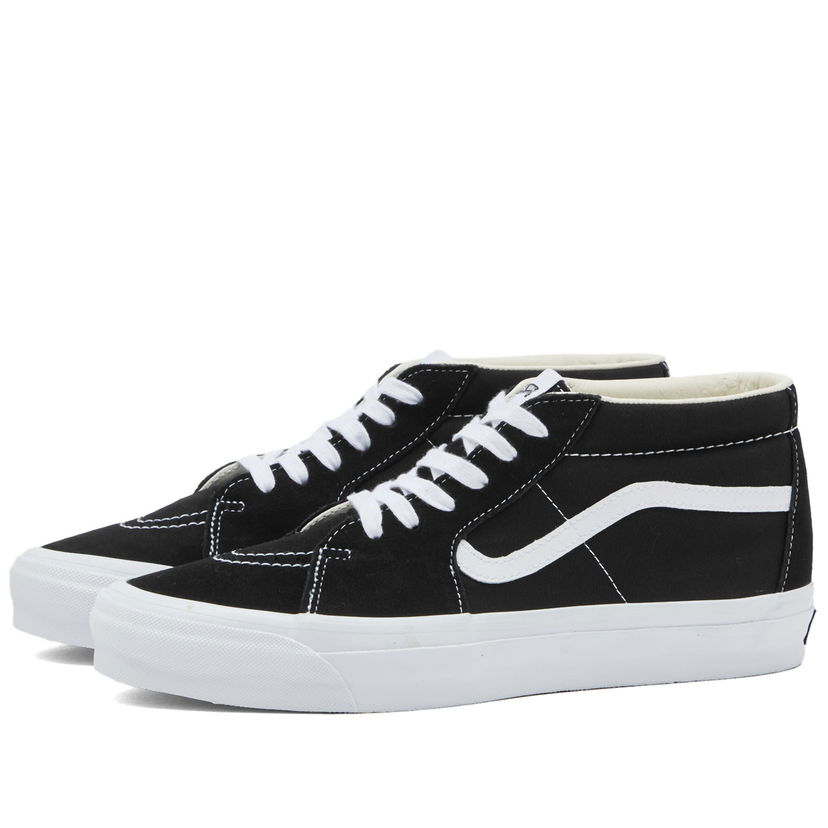 Скейтбординг Vans Men's Sk8-Mid Reissue 83 Sneakers in Lx Black/White, Size UK 10 | END. Clothing чорний | VN000CQQBA2