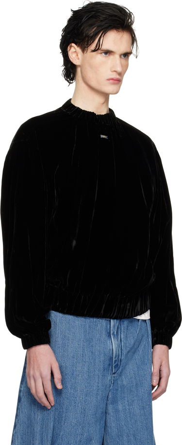 Світшоти ADER ERROR Velvet Relaxed Fit Sweatshirt чорний | BN01FWSW0101BK, 1