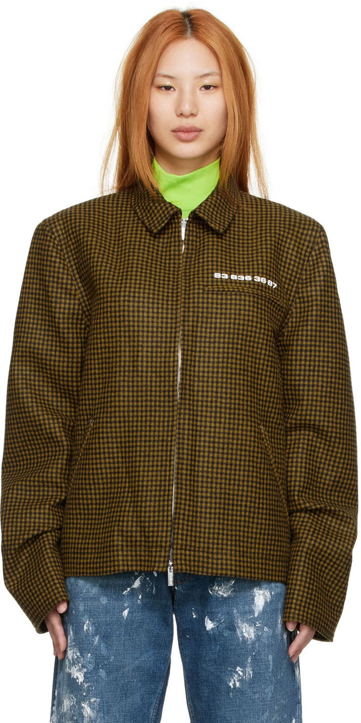 Куртка VETEMENTS Wool Zip-Up Jacket Коричневий | VL12JA100Y