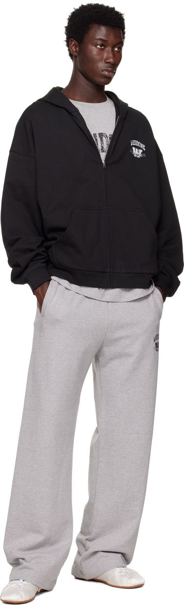 Світшоти We11done We11done Collegiate Zip-Up Hoodie чорний | WD-TJ2-25-846-U-BK, 3