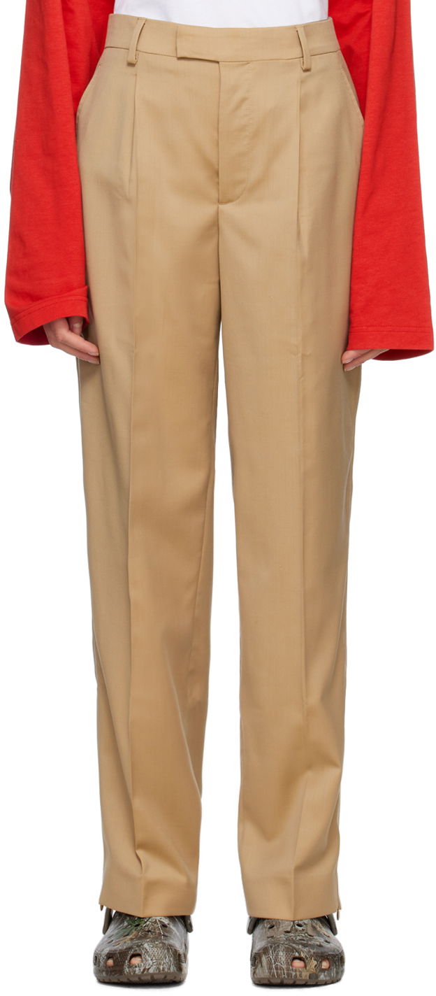 Штани VETEMENTS VETEMENTS Tailored Trousers бежевий | VL16PA140S