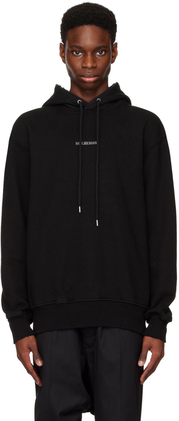 Світшоти Han Kjøbenhavn Han Kjobenhavn Distressed Hoodie чорний | M-131444