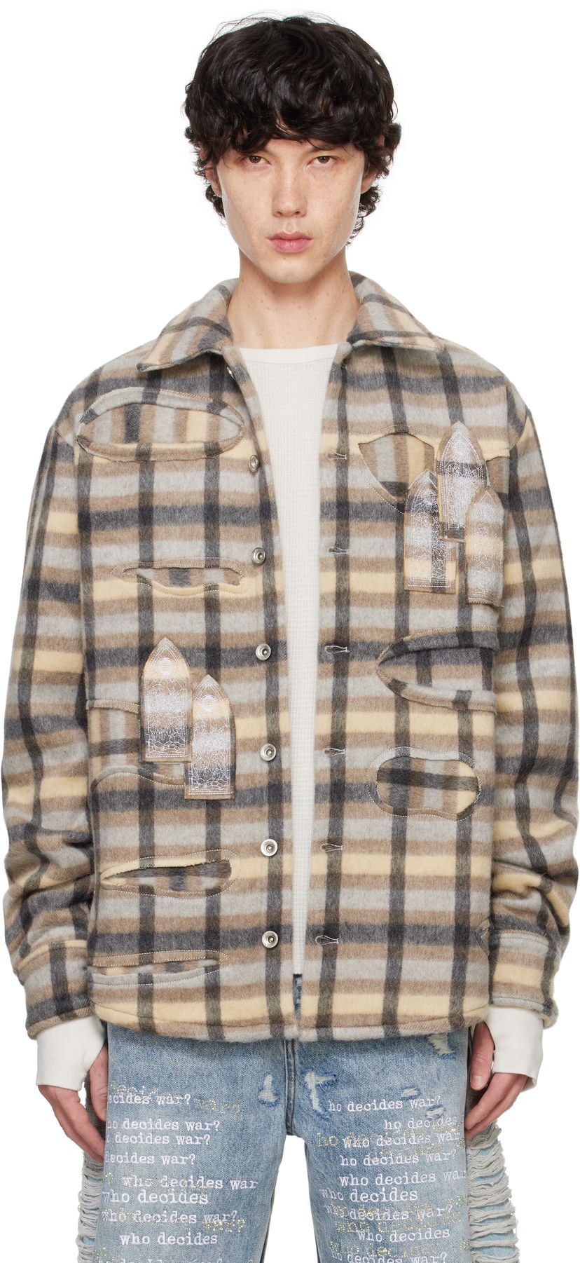 Сорочка Who Decides War Flannel Jacket Різнокольоровий | 1110210022FW24