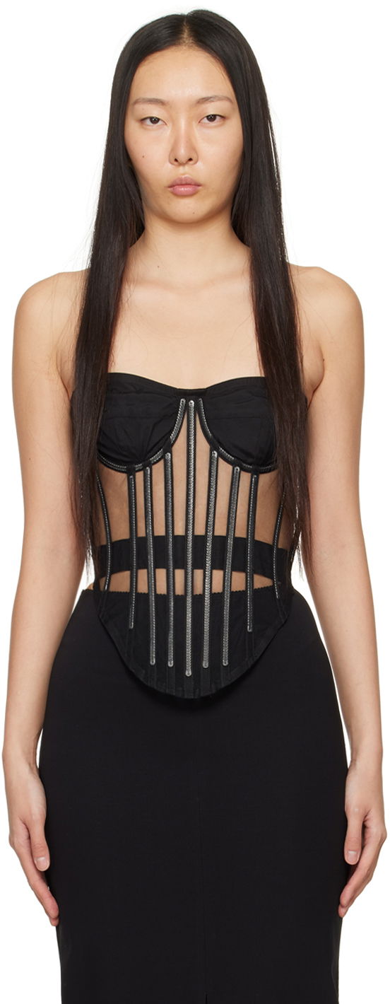 Безрукавка Dolce & Gabbana Kim Kardashian x Corset чорний | F777LT FLMFB