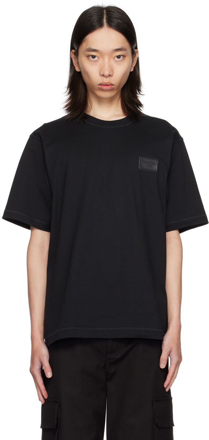 Футболка Dolce & Gabbana Designer Tag T-Shirt чорний | G8PN9TG7NTW