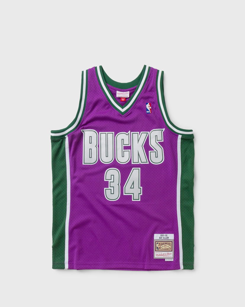 Джерсі Mitchell & Ness NBA Swingman Jersey Milwaukee Bucks 2001-02 Ray Allen #34 Фіолетовий | SMJY1151-MBU01RALPURP
