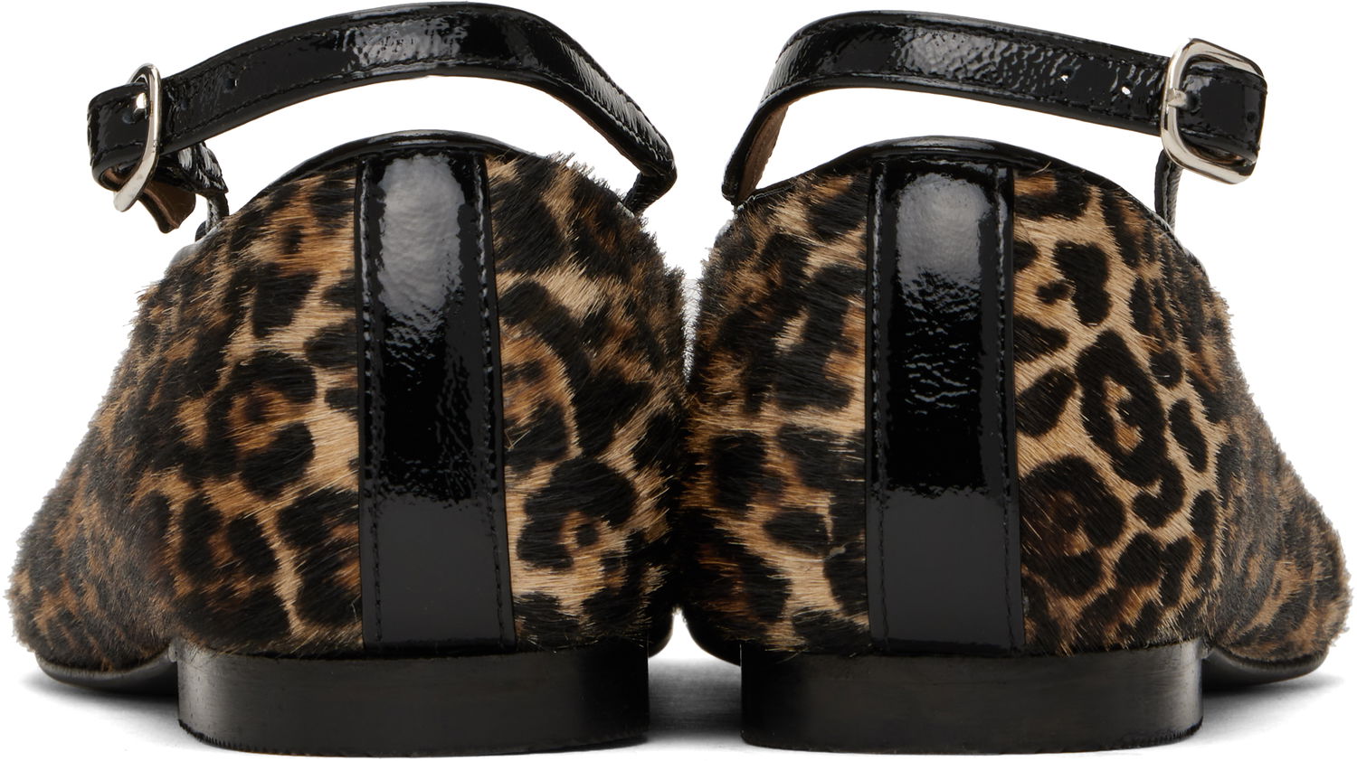 Кросівки та взуття A.P.C. A.P.C. Katie Leopard Print Calf Hair Ballerina Flats Коричневий | PXBUM-F53309, 1