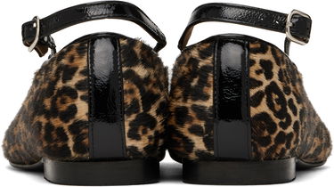 Кросівки та взуття A.P.C. A.P.C. Katie Leopard Print Calf Hair Ballerina Flats Коричневий | PXBUM-F53309, 1