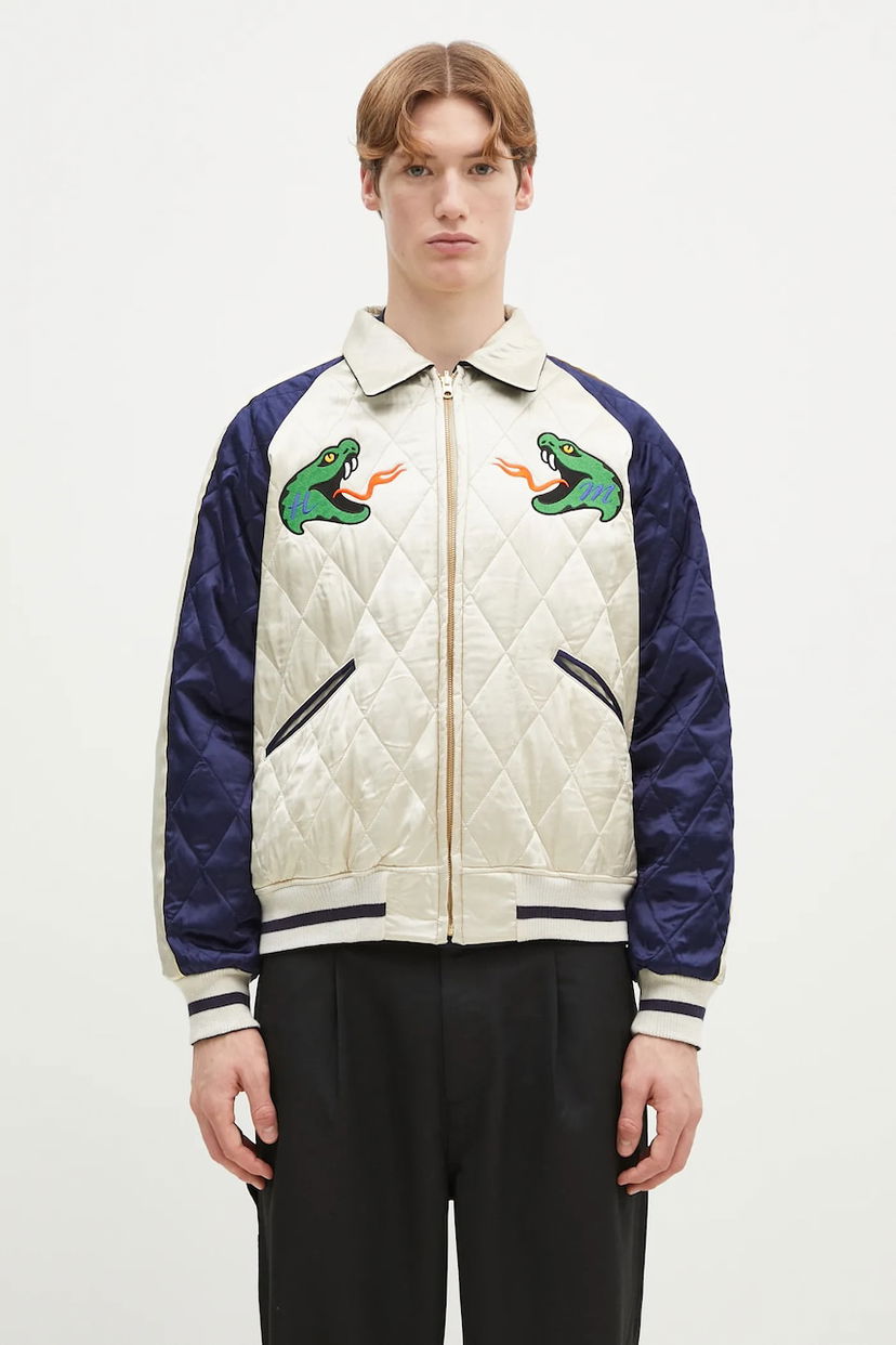 Куртка бомбер Human Made Quilted Reversible Souvenir Jacket with Snake Emblems Різнокольоровий | HM29JK001