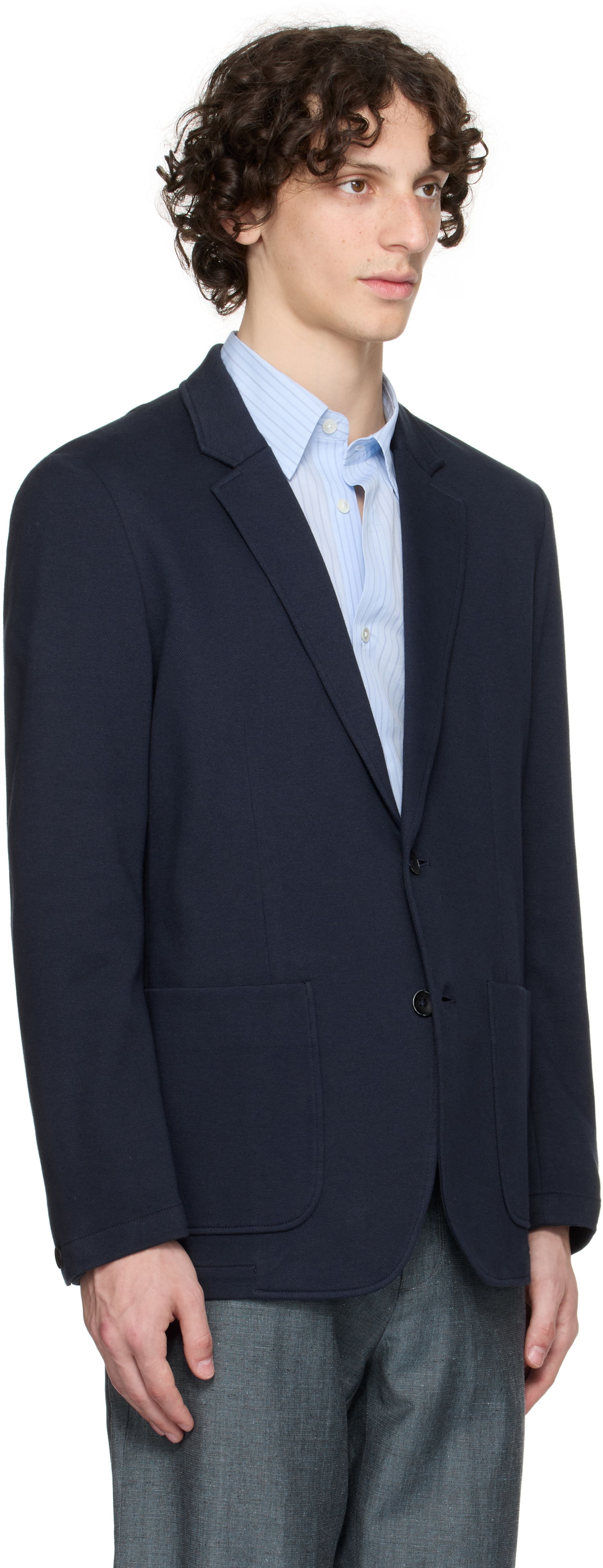 Куртка rag & bone Rag & Bone Butler Patch Pocket Blazer темно-синій | MBW25P4006PIML, 1