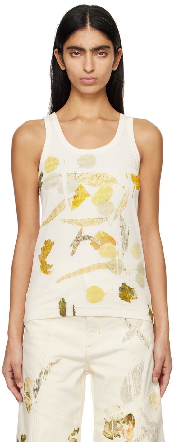 Безрукавка Feng Chen Wang Feng Chen Wang Printed Tank Top білий | FMS17VS05