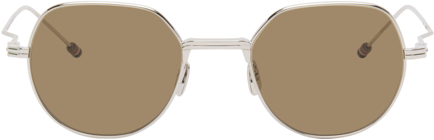 Сонцезахисні окуляри Thom Browne Thom Browne Titanium Round Sunglasses Металік | UES935A-G0001, 0