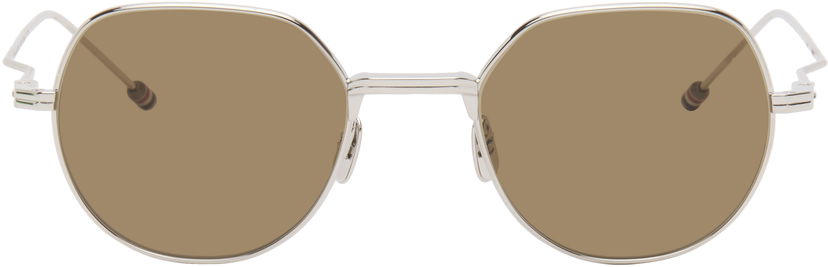 Сонцезахисні окуляри Thom Browne Thom Browne Titanium Round Sunglasses Металік | UES935A-G0001