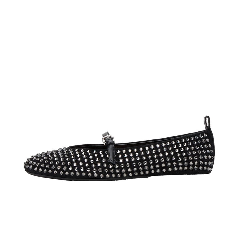 Кросівки та взуття JW Anderson Suede Ballerina Flats чорний | ANW43052A 20090