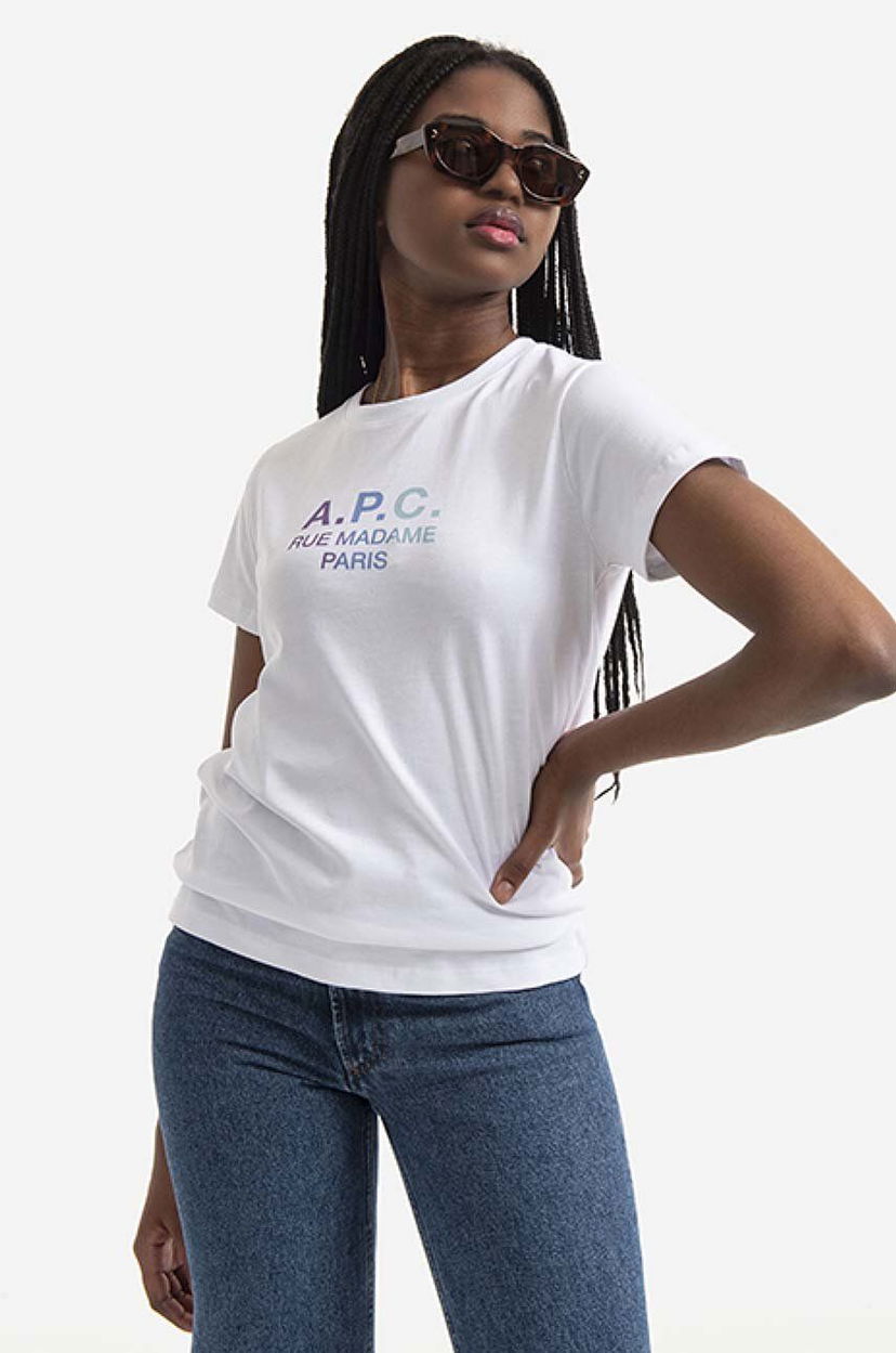 Футболка A.P.C. T-Shirt Print Short sleeve білий | COEAV.F26091